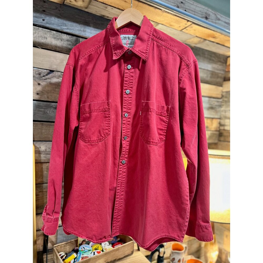 Vintage 90's LEVIS red tab button down XL